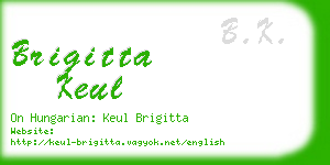 brigitta keul business card